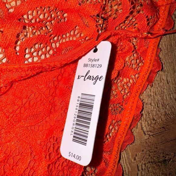 NWT bootaybag bikini underwear lace orange - Picture 3 of 7
